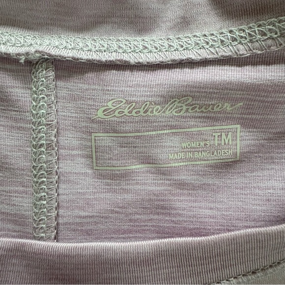 Eddie Bauer Women's Resolution Stretch T-Shirt  Pink Medium Tall - Picture 7 of 7